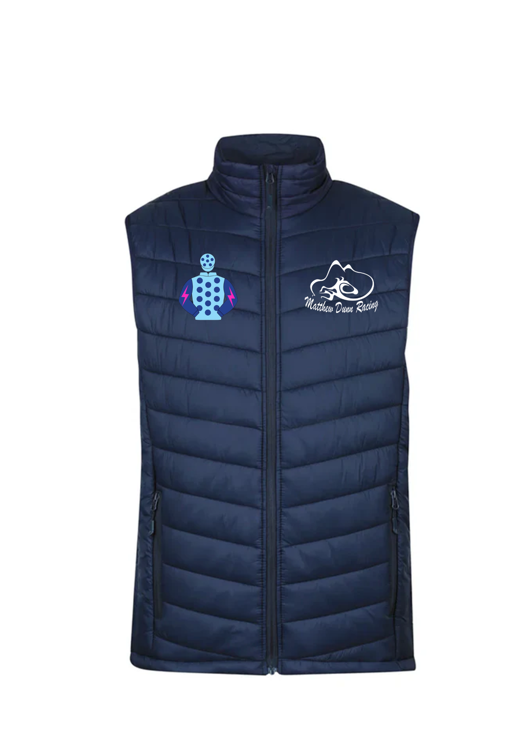 MDR and BBR Men's Navy Puffer Vest
