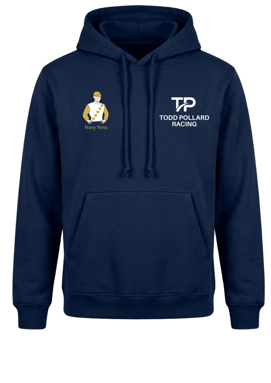 Navy Nina TPR Men's Fleece Hoodies