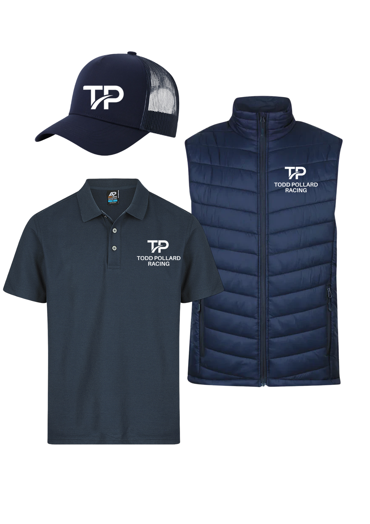 TPR Trucker Cap, Men's Classic Polo & Vest Pack
